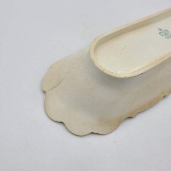 Vintage Celery Dish La Belle China Floral Pattern Ceramic Decorative Fancy Party - Picture 5 of 7